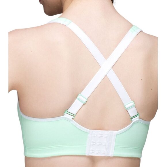 Lululemon - Women's 'Ta Ta Tamer' Sports Bra, Two-Tone - Green/Blue, Size 34D - Picture 3 of 16
